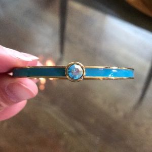 Kate Spade enamel & gold hinge bangel bracelet